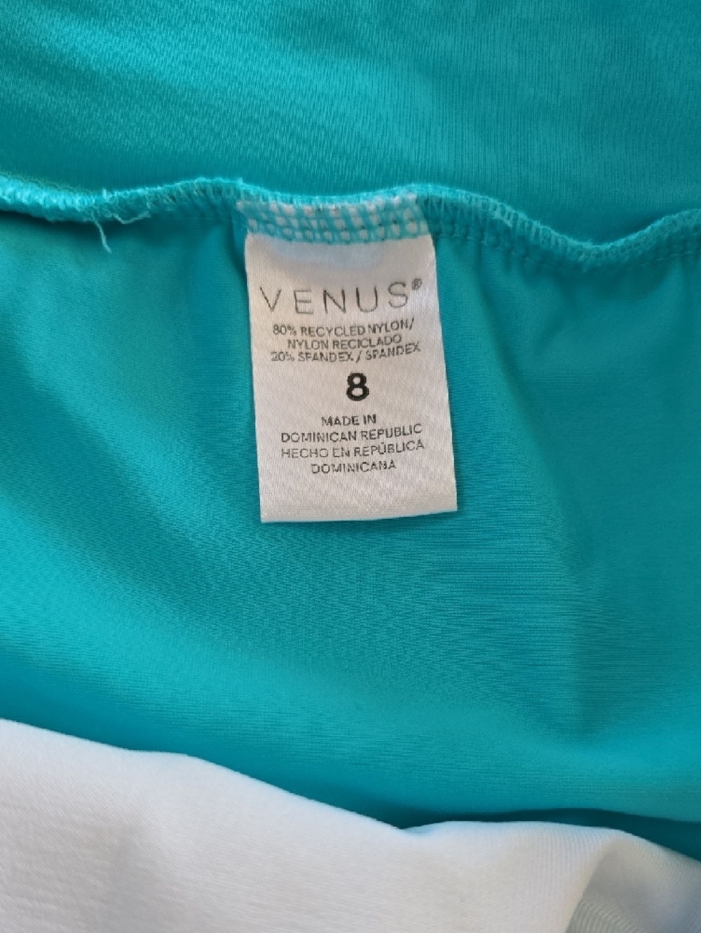 VENUS Turquoise Swim Skort Size 8 New Without Tags - Picture 2 of 7